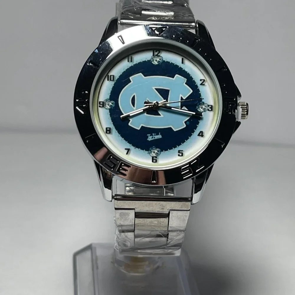 North Carolina Tar Heels NCAA Stainless Steel Men's Watch NEW!!